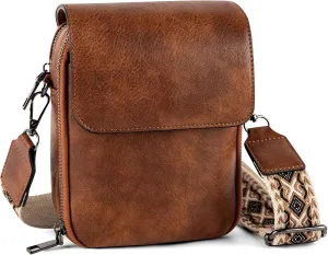 letech  Leather Small Cell Phone Crossbody Bag Purses for Women Cross Body, Travel Bags Gifts