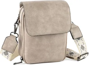 letech  Leather Small Cell Phone Crossbody Bag Purses for Women Cross Body, Travel Bags Gifts