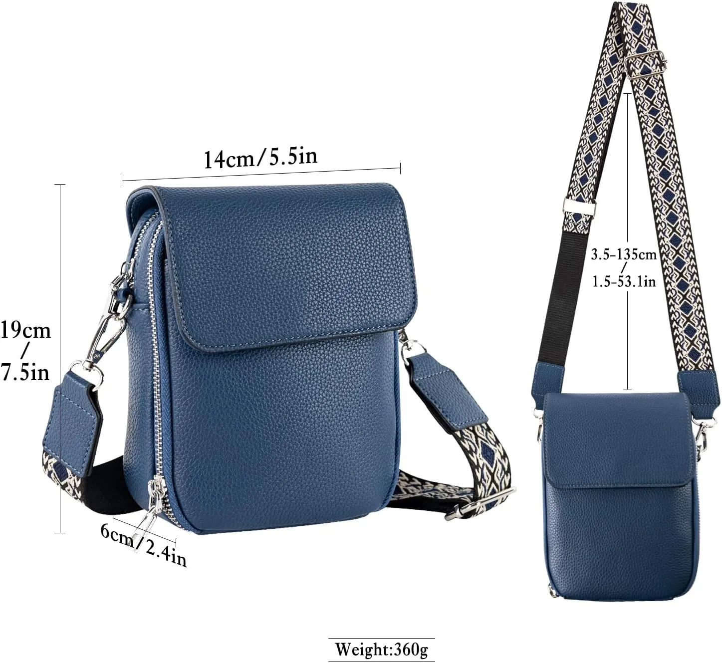 letech  Leather Small Cell Phone Crossbody Bag Purses for Women Cross Body, Travel Bags Gifts