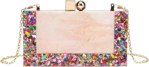 LETODE Acrylic Clutch Purses for Women Evening Clutch Bag Purse Handbag Wedding Party Cocktail