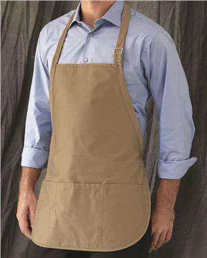 Liberty Bags Sara Three-Pocket Twill Bib Apron - 5507