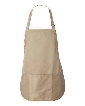 Liberty Bags Sara Three-Pocket Twill Bib Apron - 5507