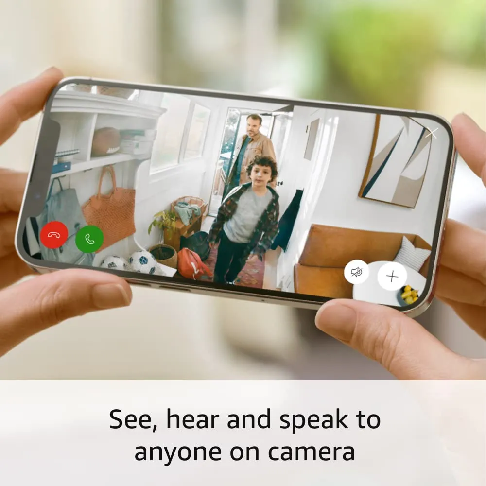 Like-New Ring Indoor Cam (2nd Gen) | latest generation | 1080p HD Video & Color Night Vision, Two-Way Talk, and Manual Audio & Video Privacy Cover | White