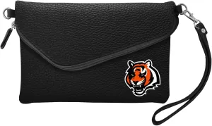 Little Earth NFL Fold Over Crossbody Pebble Purse, 9" x 6" x 1", and Teams