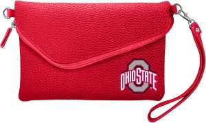 Littlearth NCAA Ohio State Buckeyes Pebble Fold Over Crossbody Purse