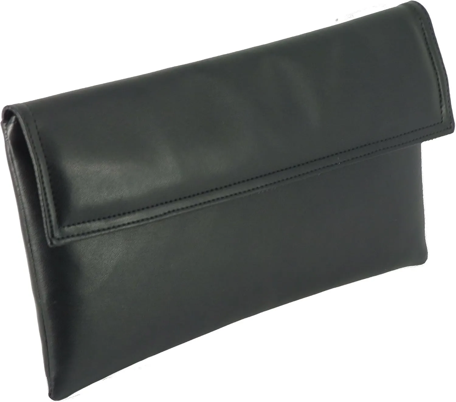 LONI Womens Chic Faux Leather Clutch Shoulder Bag with Long Adjustable Strap