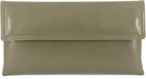 LONI Womens Chic Faux Leather Clutch Shoulder Bag with Long Adjustable Strap