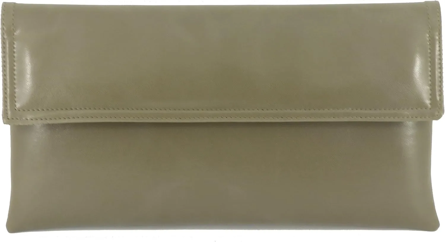 LONI Womens Chic Faux Leather Clutch Shoulder Bag with Long Adjustable Strap