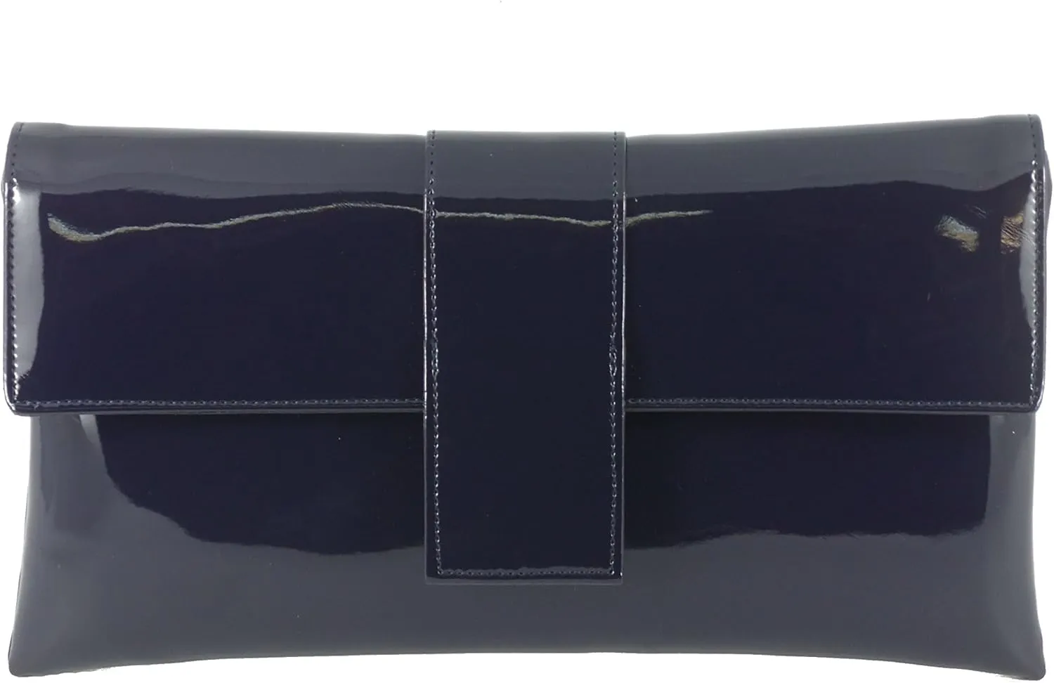 LONI Womens Elegant Patent Clutch Shoulder Bag Occasion Wedding Party Prom Purse