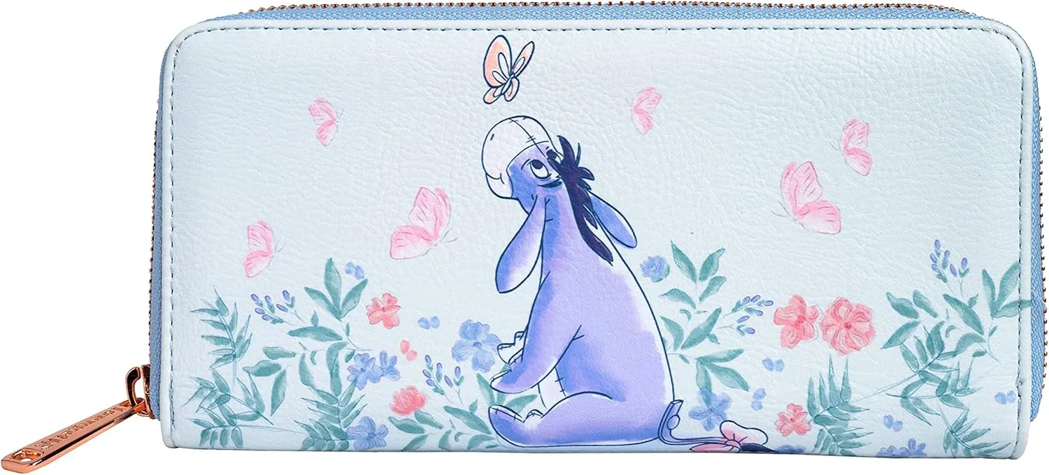 Loungefly Disney Eeyore Wallet Zip Around Clutch (Blue, Eeyore)