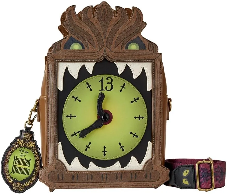 Loungefly Disney Haunted Mansion Grandfather Clock Crossbody Bag