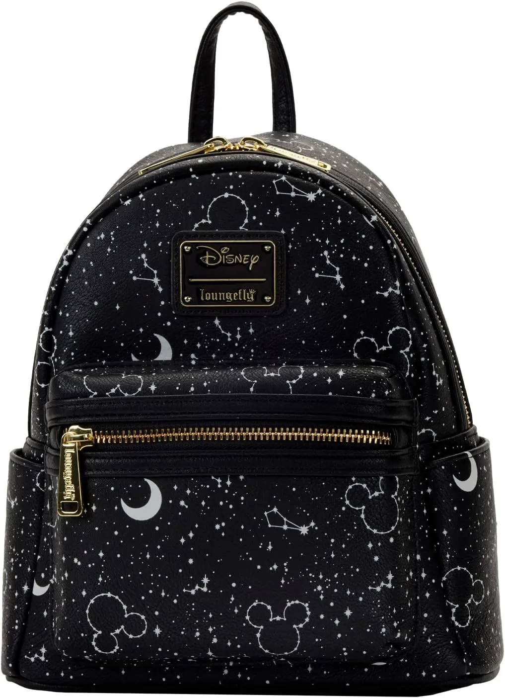 Loungefly Disney Mickey Constellation All Over Print Glow in the Dark Double Strap Shoulder Bag Purse