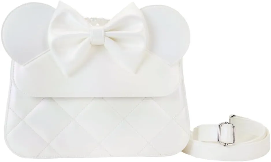 Loungefly Disney Minnie Mouse Iridescent Wedding Crossbody Bag