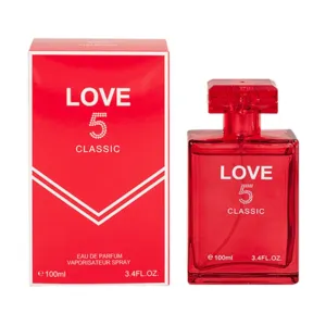 Love 5 Red Classic Women Perfume 100ml Eau De Parfum Vaporisateur Spray, Froral Fruity, Oil From France