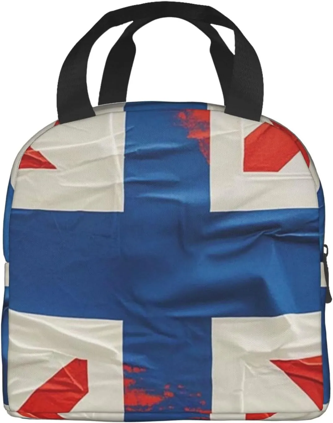 Lunch Bag Insulated Lunch Box for Women Men British Flag Reusable Lunch Tote Bag for Work Picnic Travel