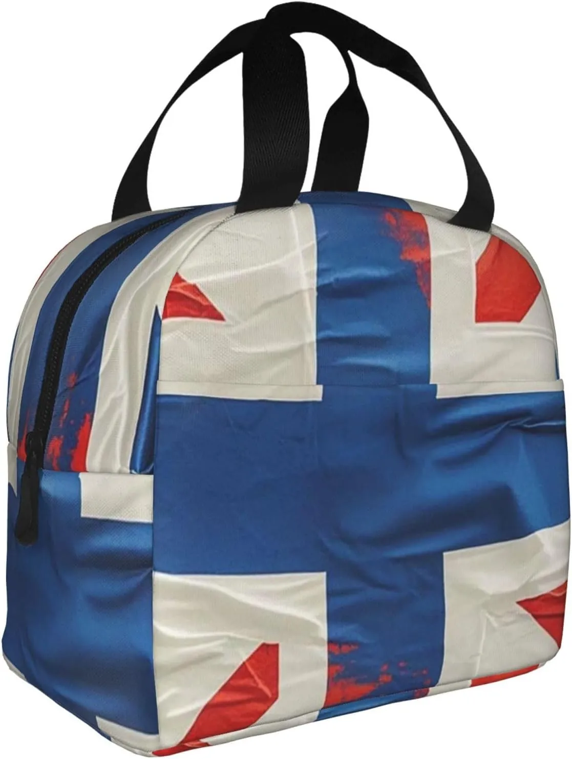 Lunch Bag Insulated Lunch Box for Women Men British Flag Reusable Lunch Tote Bag for Work Picnic Travel