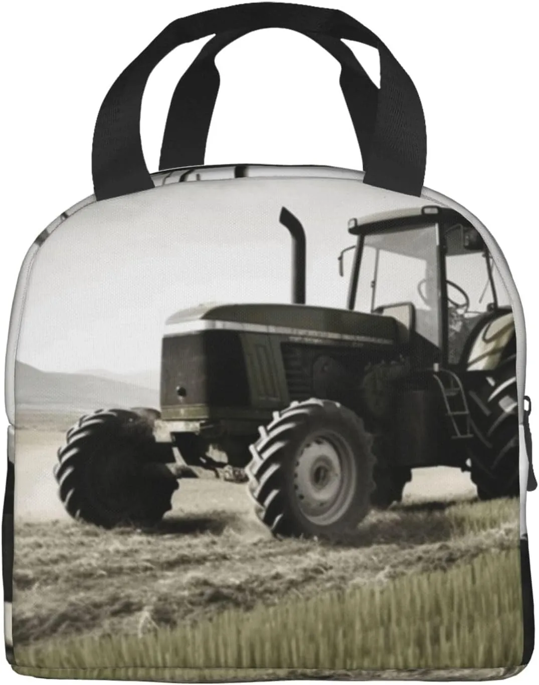 Lunch Bag Insulated Lunch Box for Women Men Tractor Agriculture Tranquil_76680268 Reusable Lunch Tote Bag for Work Picnic Travel