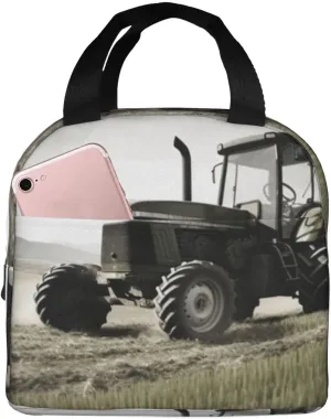 Lunch Bag Insulated Lunch Box for Women Men Tractor Agriculture Tranquil_76680268 Reusable Lunch Tote Bag for Work Picnic Travel