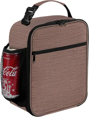 Lunch Box for Men - Reusable Lunch Bag Men Adult Women- Insulated Small LunchBox (Light Brown)