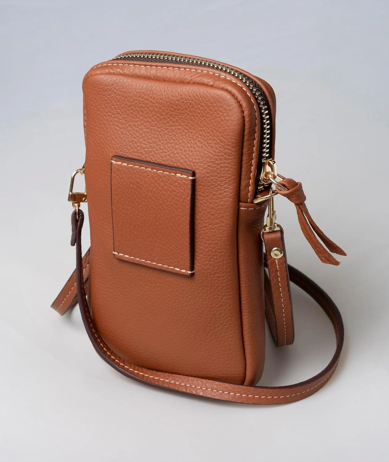 Luxury Crossbody Bag | Handcrafted in the USA | Pebbled Italian Leather