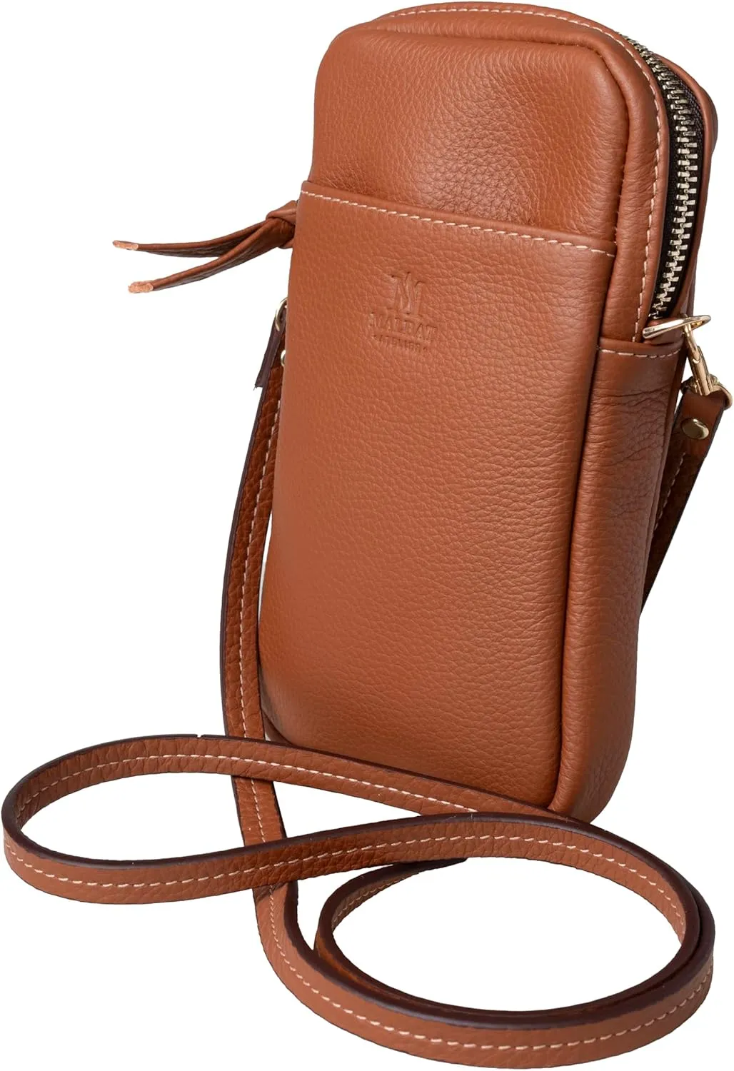 Luxury Crossbody Bag | Handcrafted in the USA | Pebbled Italian Leather