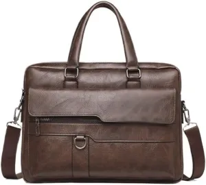 Men's Handbag Vintage Briefcase Business Computer Bag Crossbody Bag Office Workplace