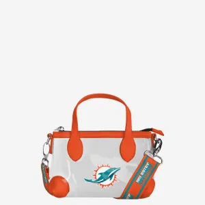 Miami Dolphins Big Logo Clear Crossbody Mini Purse