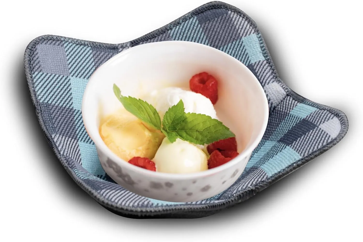 Microwave Bowl Cozy Holders for Hot Food Set of 4 Hot Pads for Bouillon Cups Multipurpose Heat Proof Plate Holder
