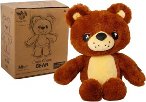 Mighty Mojo Talk Back Bear Plush - Repeats What You Say Super Fast, Mimicry Electronic Record, Talk Back Toy for Kids, Perfect Early Learning Gift