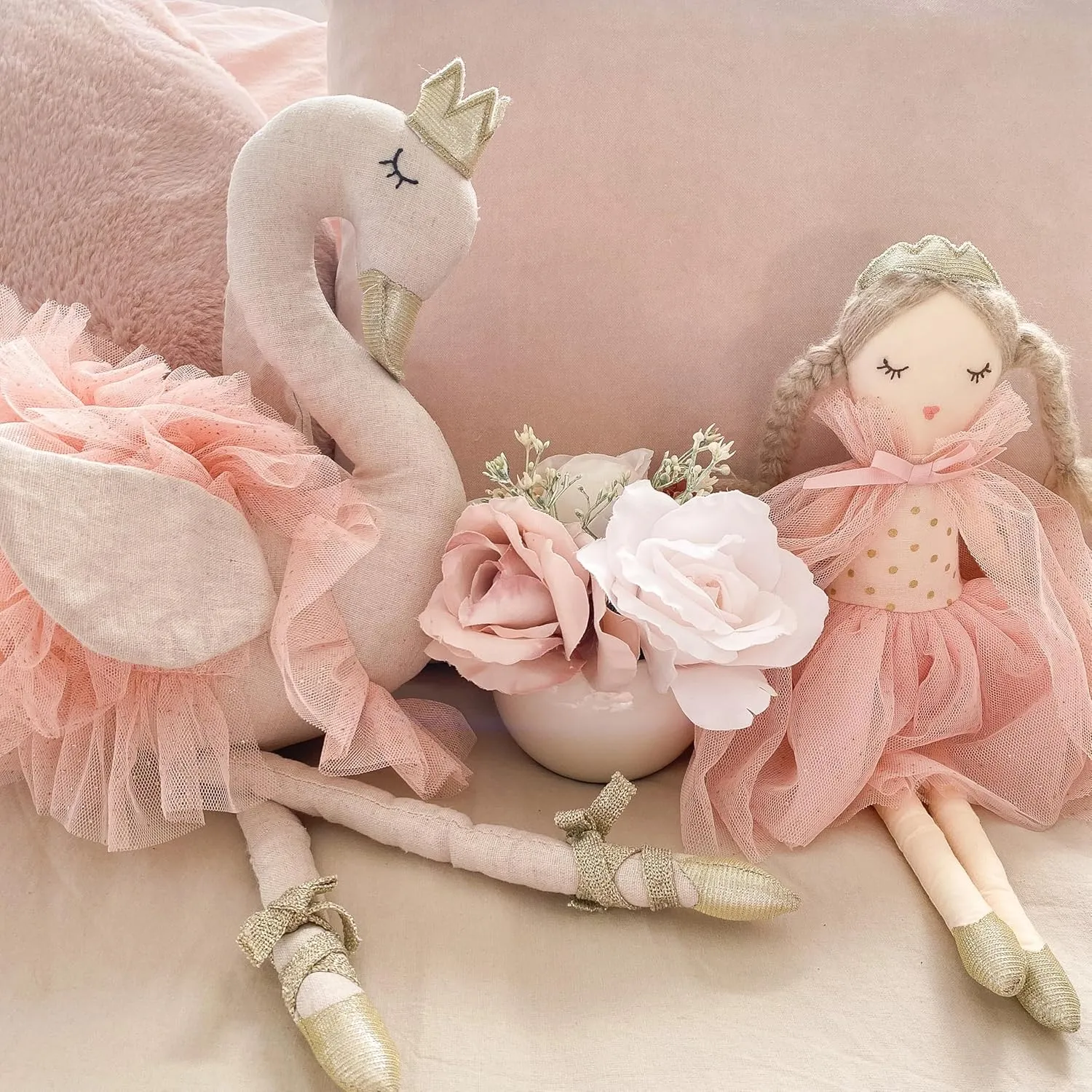 MON AMI Princess Madeline Stuffed Doll - 15”, Plush Doll for Girls, Use as Toy or Room Decor, for Kids of All Ages