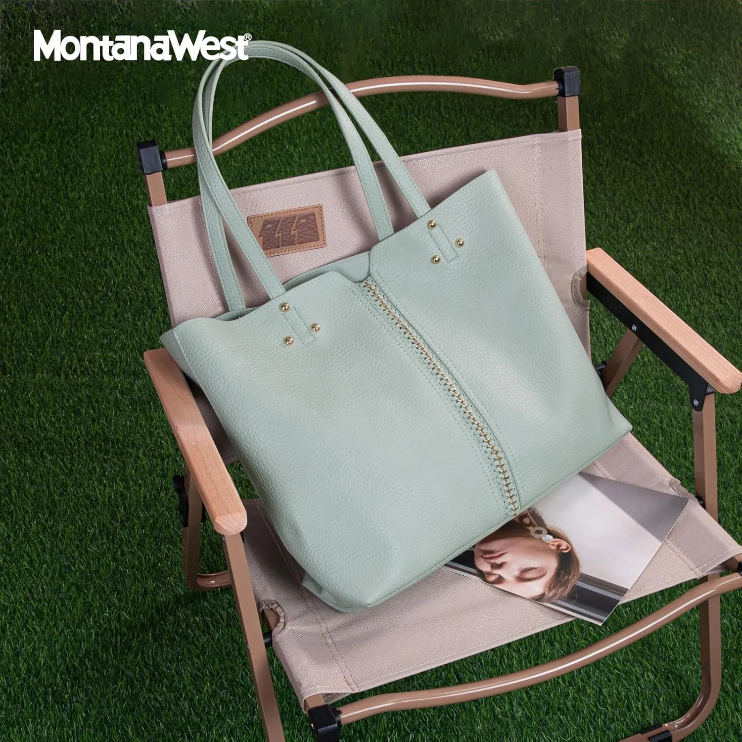 Montana West Tote Bag Soft Faux Leather Shoulder Purses for Women