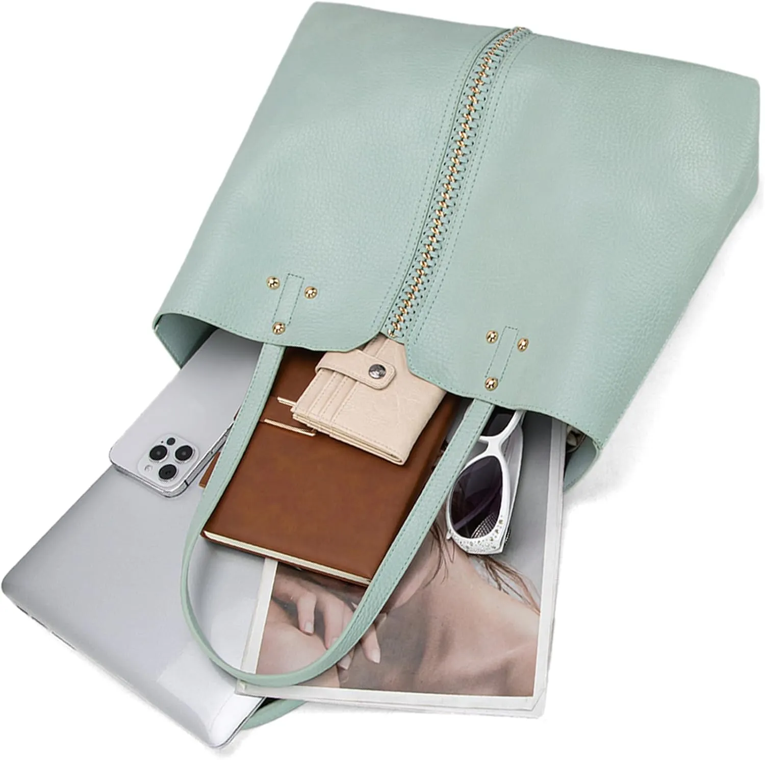 Montana West Tote Bag Soft Faux Leather Shoulder Purses for Women