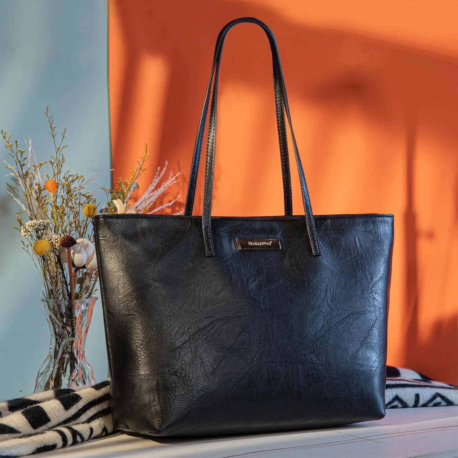 Montana West Tote Bags for Women Shoulder Handbag Casual Work Satchel Purses with Zipper