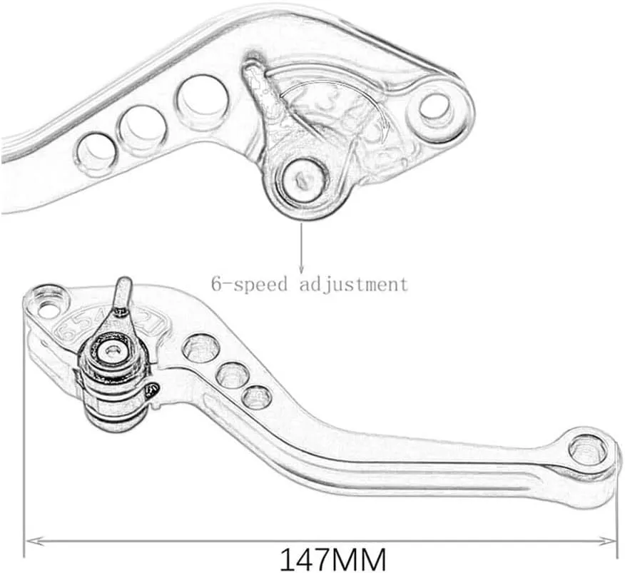 Motorcycle Brake Lever for Italjet Dragster 200 2021 2022 Modified Motorcycle CNC Adjustable Short Brake Clutch Levers Brake Clutch Levers