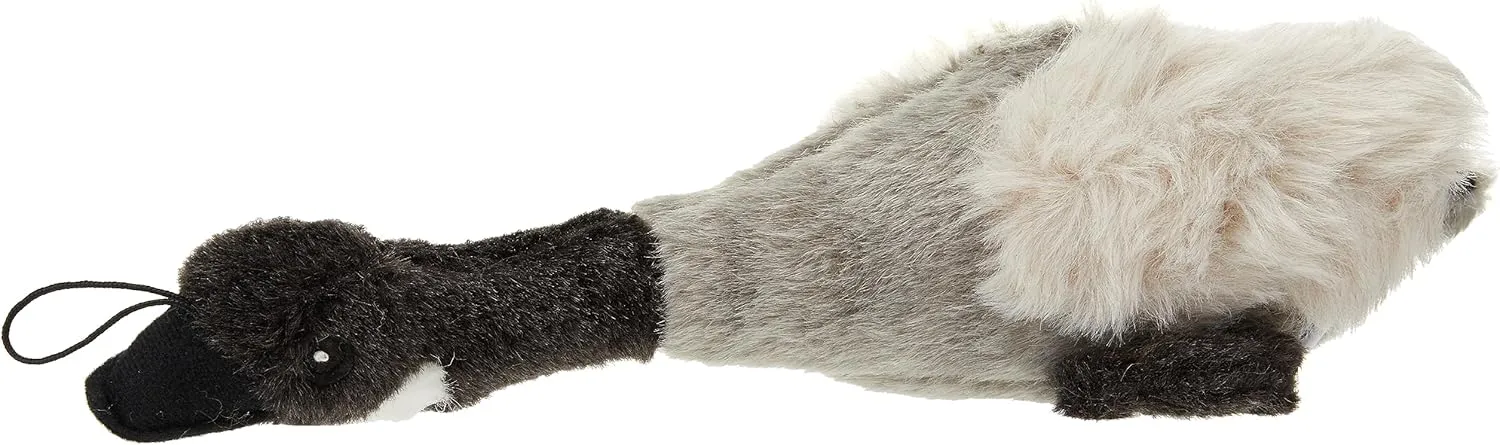 Multipet Canada Goose Migrator Bird Plush Dog Toy, Gray, 16" (37762), All Breed Sizes