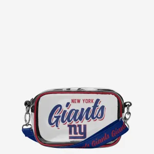 New York Giants Monty Script Clear Crossbody Bag