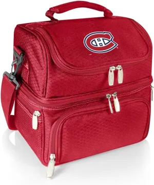 NHL Montreal Canadiens Pranzo Lunch Bag - Insulated Lunch Box with Picnic Set - Lunch Cooler Bag