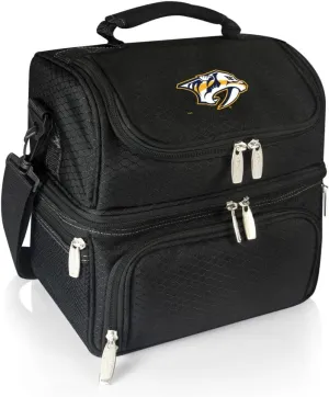 NHL Nashville Predators Pranzo Lunch Bag - Insulated Lunch Box with Picnic Set - Lunch Cooler Bag