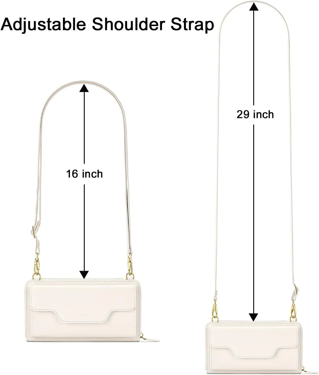 nuoku Women's Small Crossbody Shoulder Bags, Clutch Purses Wristlet Phone Wallet for Women with Credit Card Holder