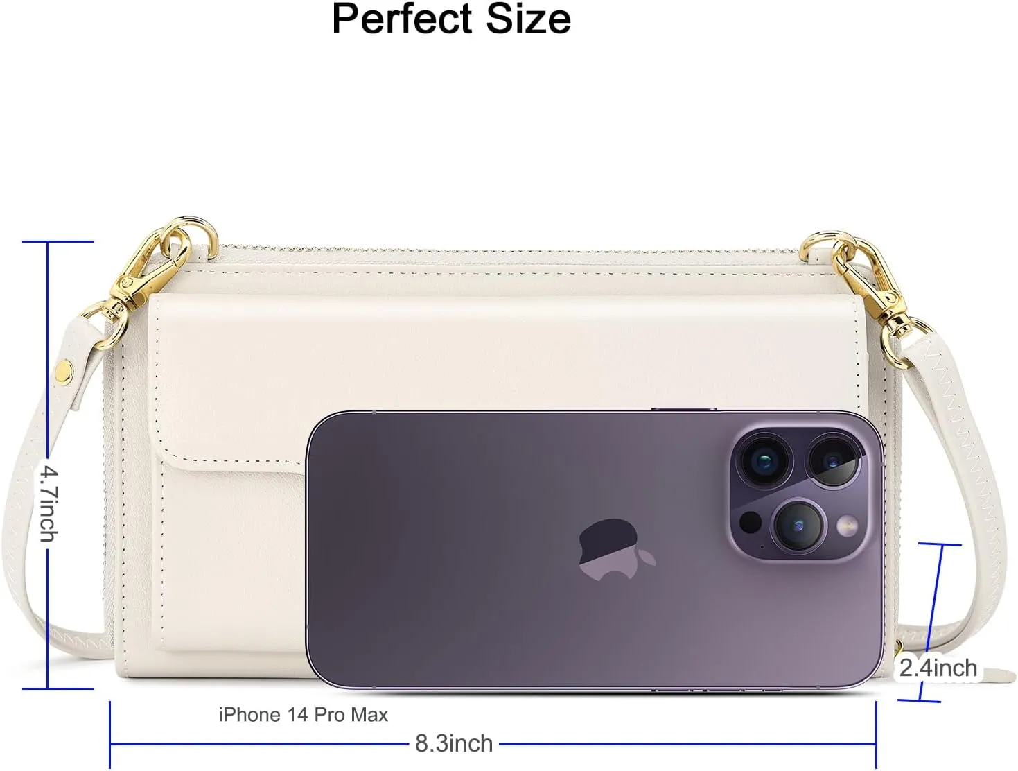nuoku Women's Small Crossbody Shoulder Bags, Clutch Purses Wristlet Phone Wallet for Women with Credit Card Holder