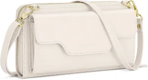 nuoku Women's Small Crossbody Shoulder Bags, Clutch Purses Wristlet Phone Wallet for Women with Credit Card Holder