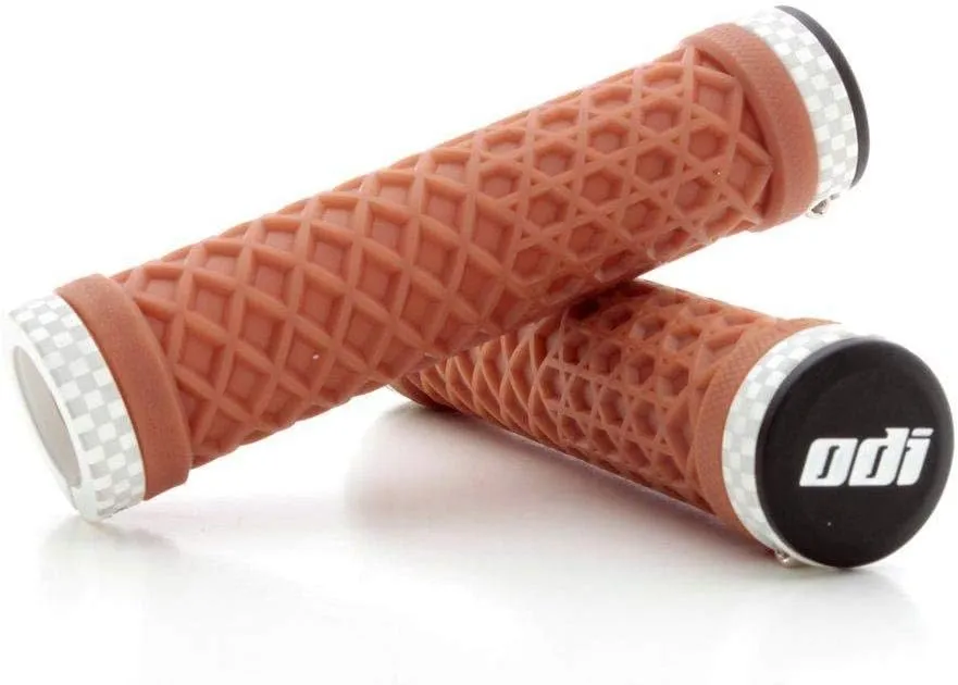 ODI Vans (No Flange) Lock-On Grips 130mm Ltd Gum Brown D3OVNGR-W
