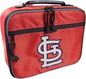 Officially Licensed MLB Cooltime Insulated Lunch Bag Kit with Removable Tray (St. Louis Cardinals)