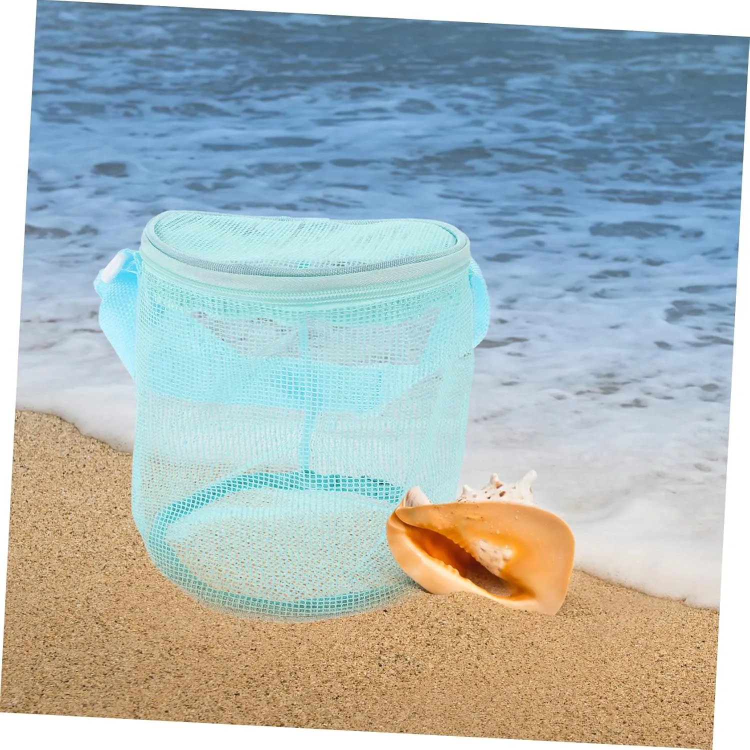 Outdoor Boys and Girls Beach Bag Mesh Toy Bucket Beach Storage Organizer Save Keep Toys in Place Great