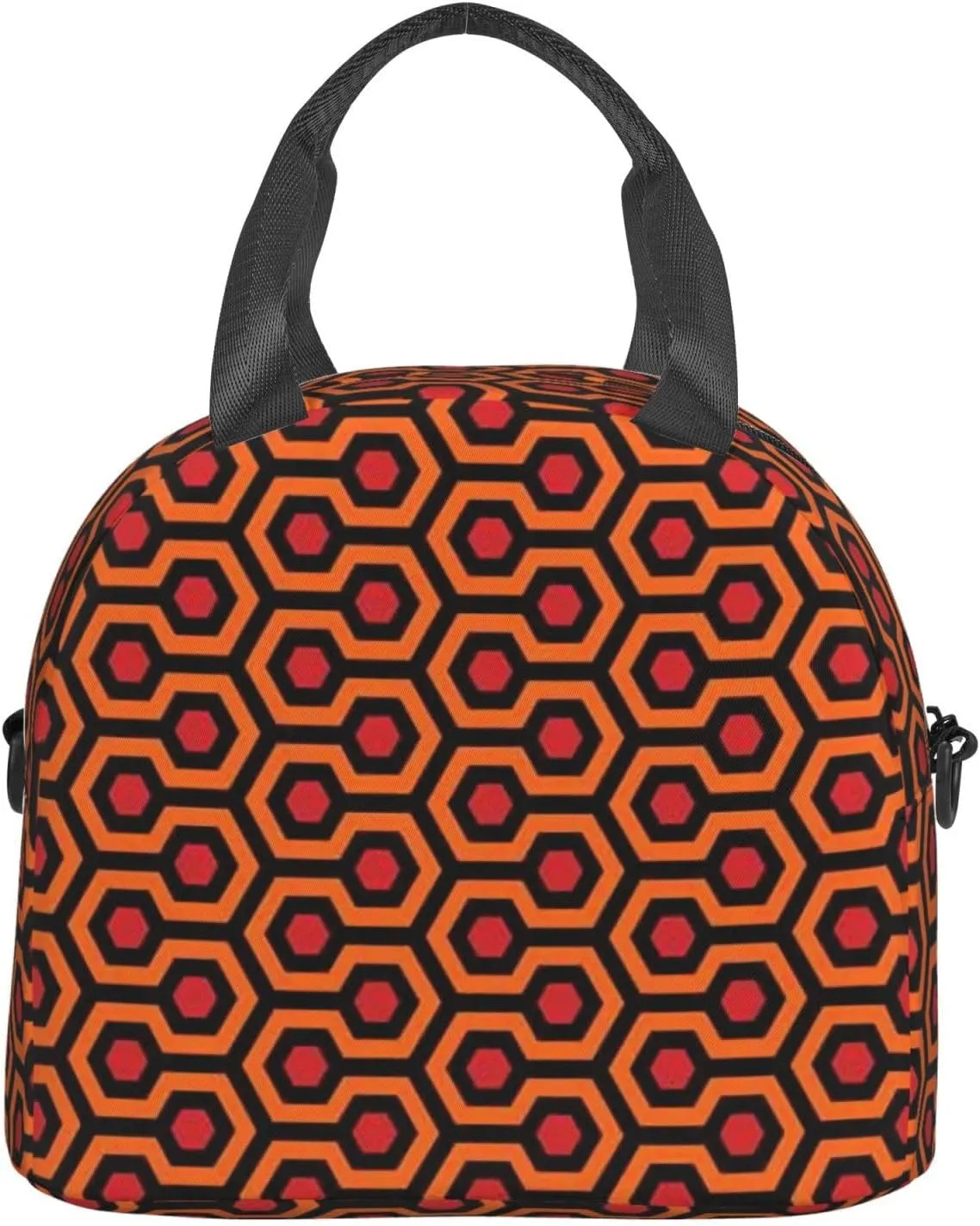 Overlook Hotel Carpet The Shining Sherpa Lunch Bag Hand Tote Crossbody Insulated Lunch Bag Large Portable Lunch Box