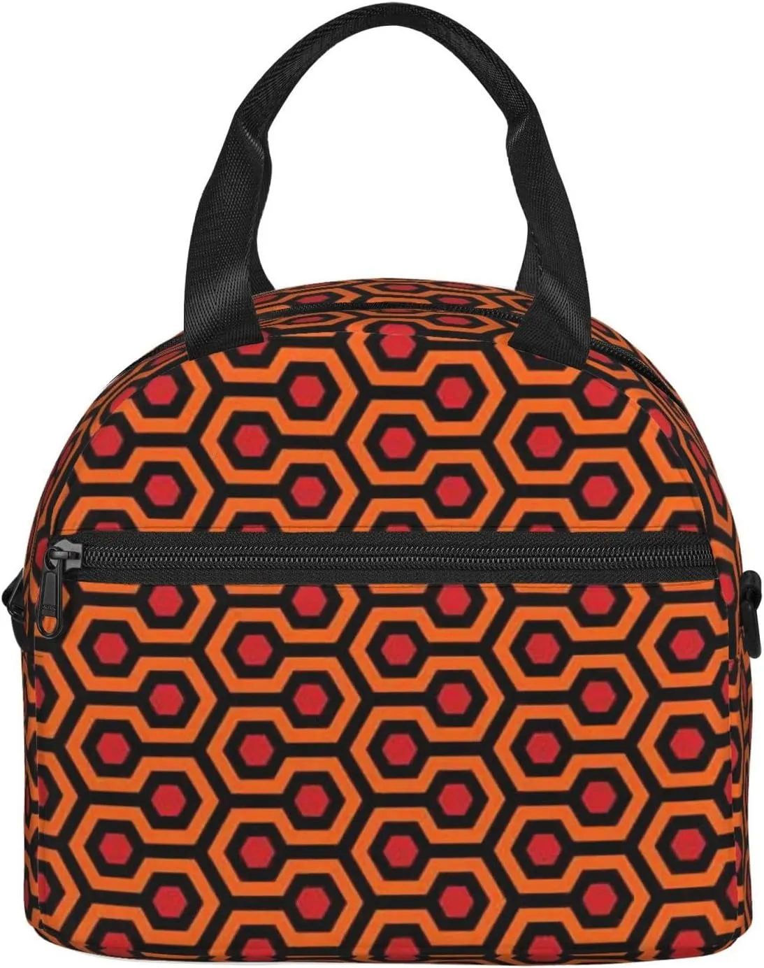 Overlook Hotel Carpet The Shining Sherpa Lunch Bag Hand Tote Crossbody Insulated Lunch Bag Large Portable Lunch Box