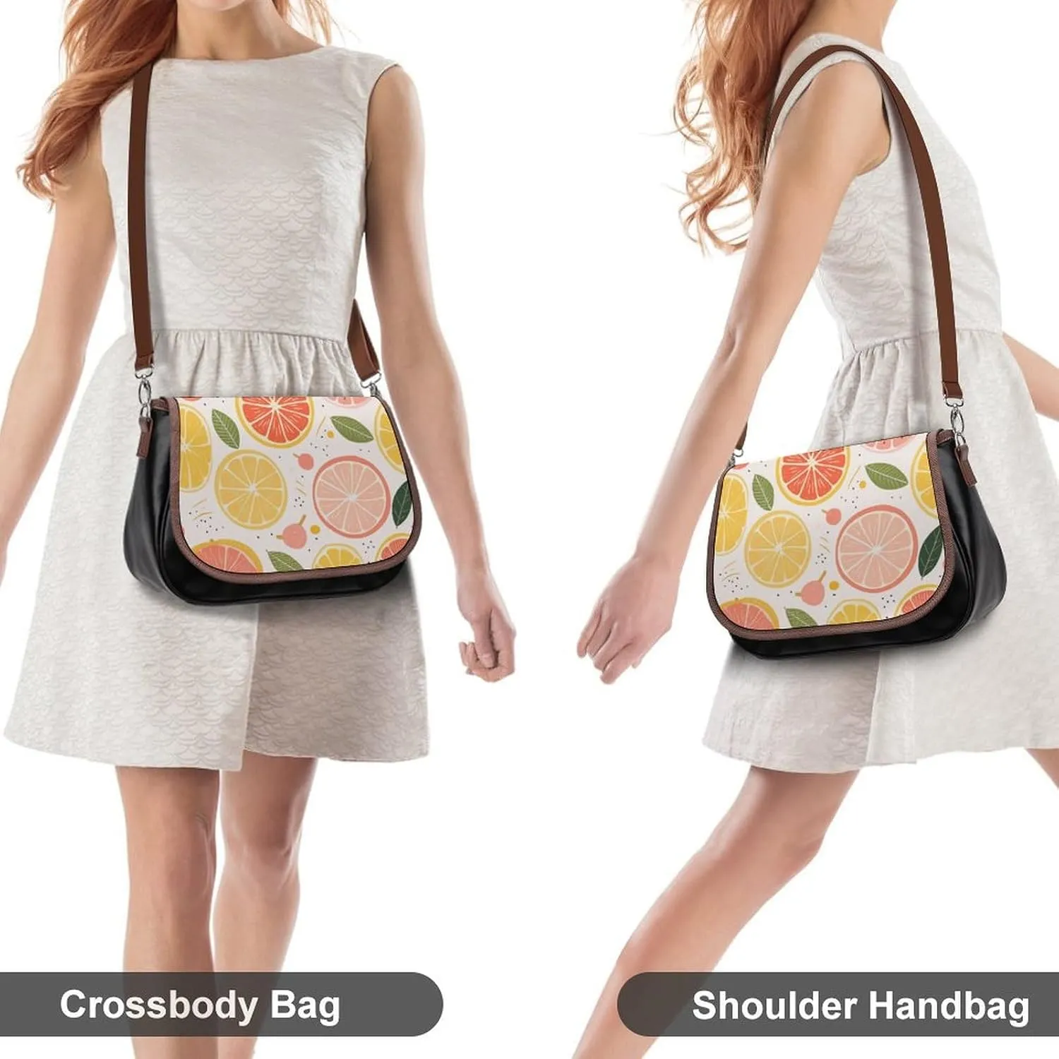 Pastel Color Smiley Face Crossbody Bags for Women Travel Shoulder Bag Small Leather Cross Body Handbags