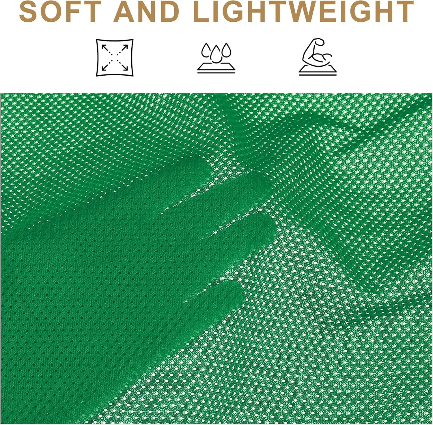 PATIKIL 62 Inch Wide Mesh Fabric Slightly Stretchy for Sewing Backpack Pocket and Straps, Netting Clothes, Netting Bags, Shopping Bags, Forest Green 2 Yard