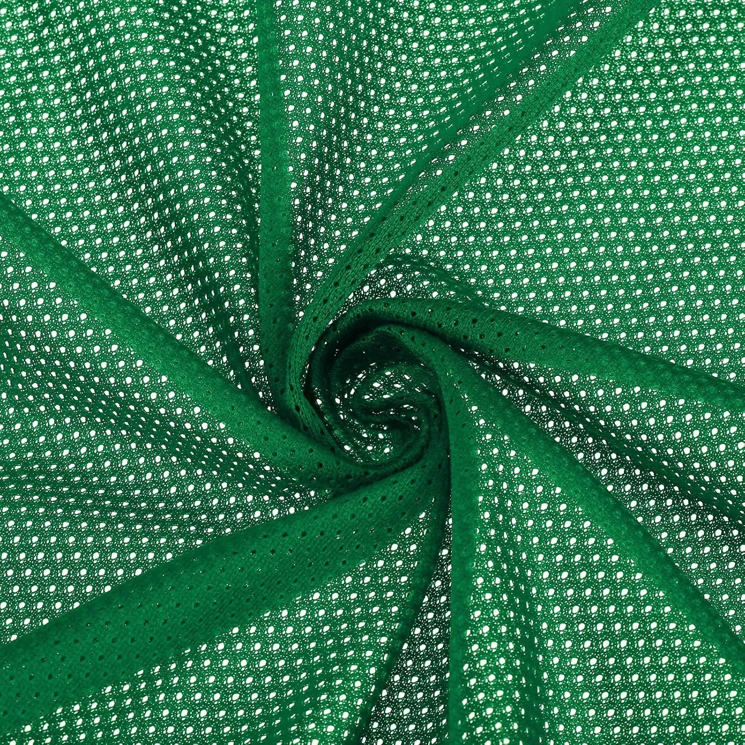 PATIKIL 62 Inch Wide Mesh Fabric Slightly Stretchy for Sewing Backpack Pocket and Straps, Netting Clothes, Netting Bags, Shopping Bags, Forest Green 2 Yard