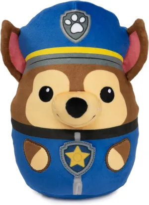 PAW Patrol Chase Squish Plush, Official Toy from the Hit Cartoon, Squishy Stuffed Animal for Ages 1 and Up, 8”